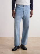 WTAPS - Blues Wide-Leg Logo-Embroidered Jeans - Blue
