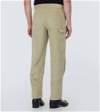 Loewe High-rise corduroy straight pants
