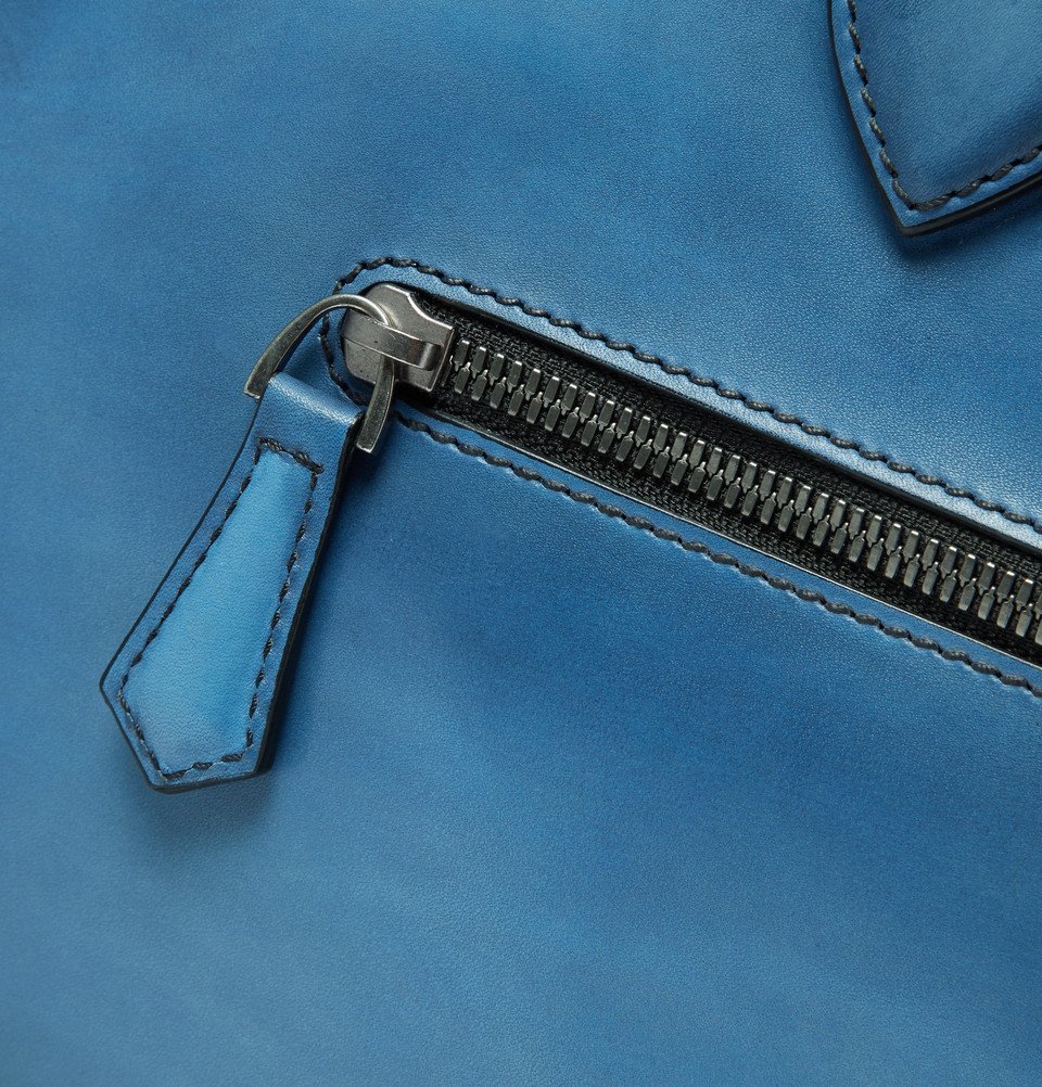 Berluti - Un Jour Mini Leather Briefcase - Men - Blue Berluti