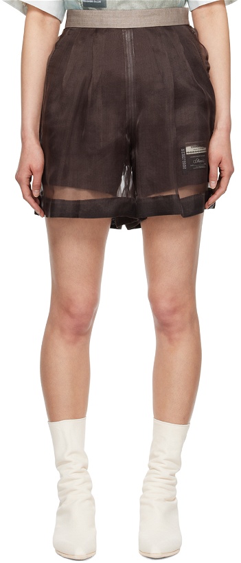Photo: UNDERCOVER Brown Layered Shorts