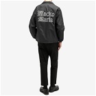 Wacko Maria Men's Gothic Logo Coach Jacket in Black