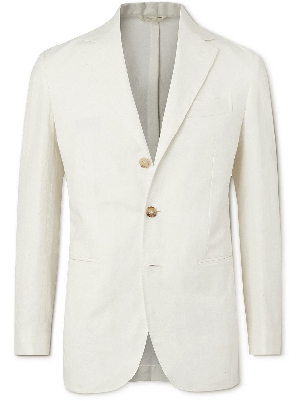 Photo: De Petrillo - Unstructured Cotton and Hemp-Blend Suit Jacket - Neutrals