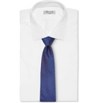 Charvet - 8.5cm Checked Silk-Jacquard Tie - Blue