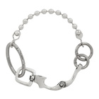 Martine Ali Silver Hardware Ball Choker