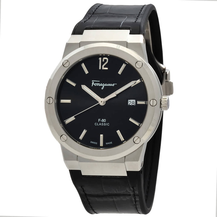Photo: Ferragamo Quartz Black Dial Watch SFDT00219