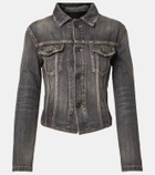 Balenciaga Lace-up denim jacket