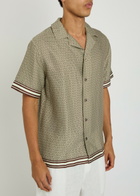 Che Lucena Printed Shirt Light Brown