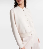 'S Max Mara Cotton-blend jersey bomber jacket