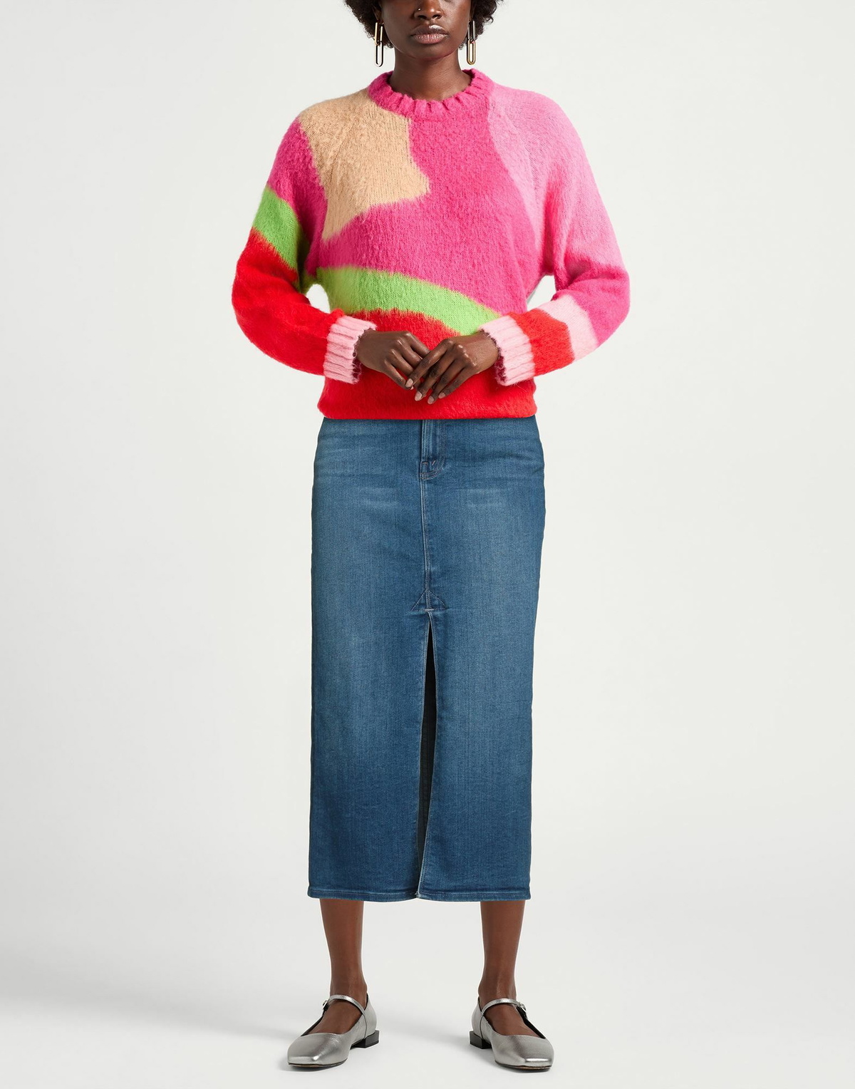 Mother Womens Denim skirt in Blue