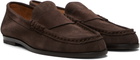 Common Projects Brown Suede Loafers
