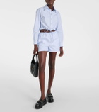 Gucci Horsebit leather wedge loafers