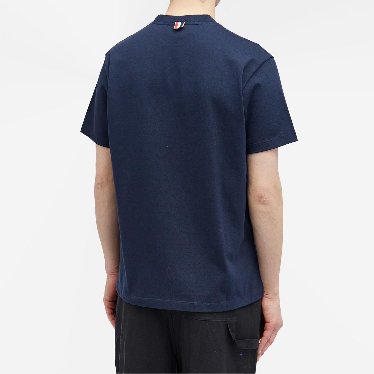 Thom Browne Men's Hector Embroidered T-Shirt in Navy Thom Browne