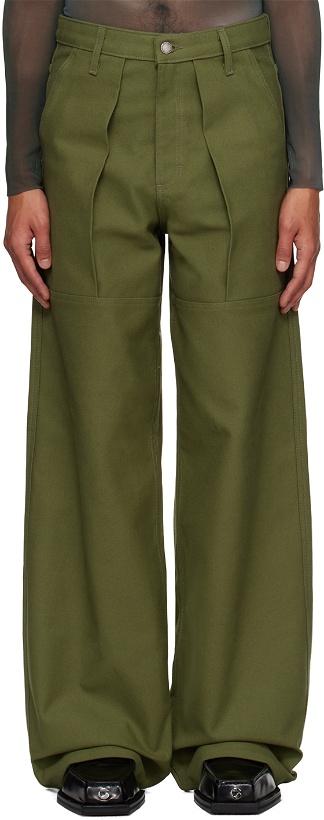 Photo: Serapis SSENSE Exclusive Green Sailor Trousers