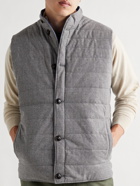 Peter Millar - Reversible Quilted Shell and Wool Gilet - Blue