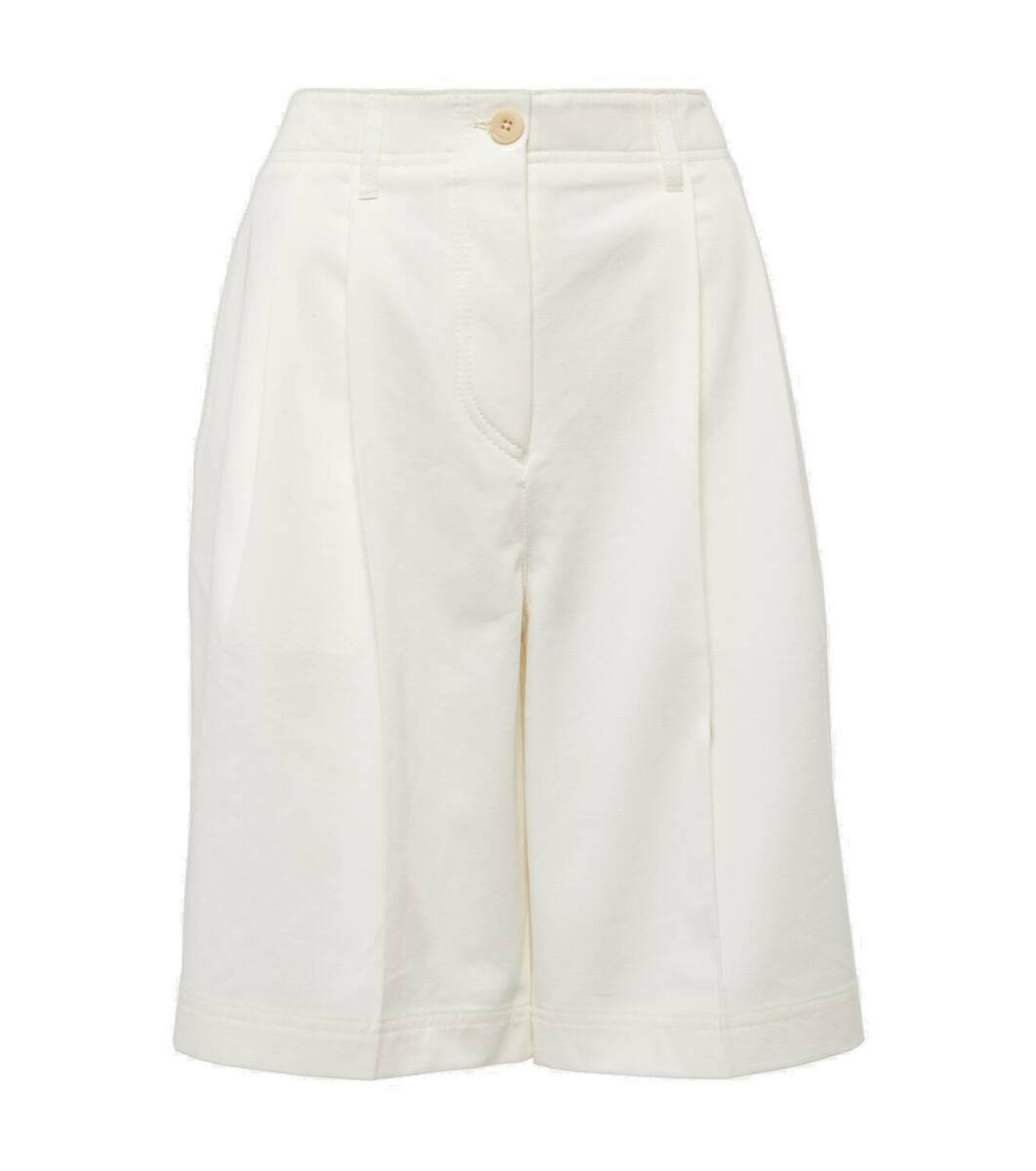Photo: Toteme High-rise cotton twill shorts