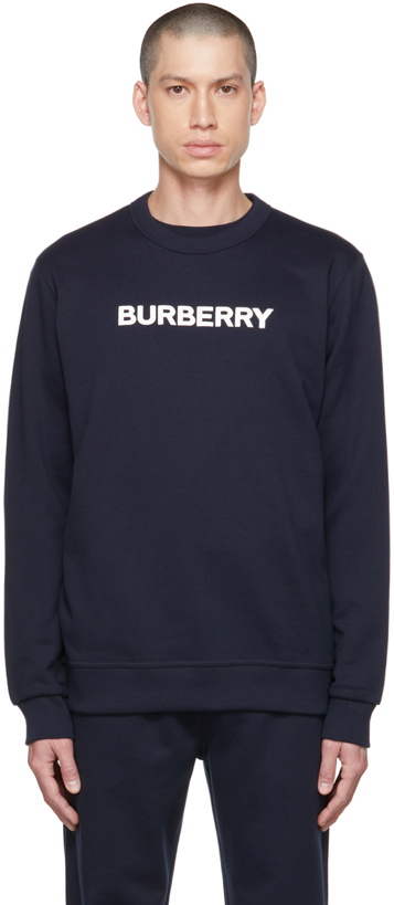 Photo: Burberry Navy Bonded Sweatshirt
