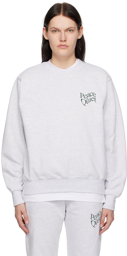 Photo: Museum of Peace & Quiet Gray Warped Sweatshirt