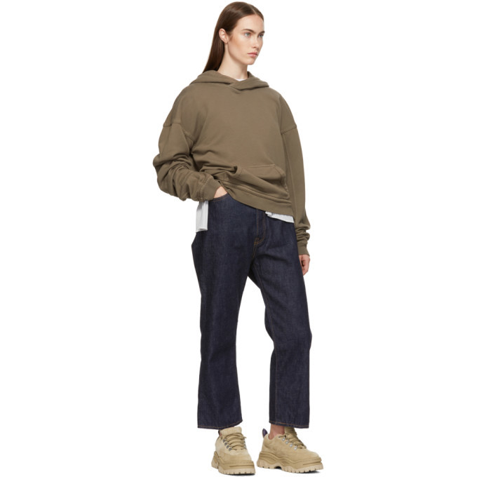 Chimala Navy Wide Tapered Selvedge Jeans