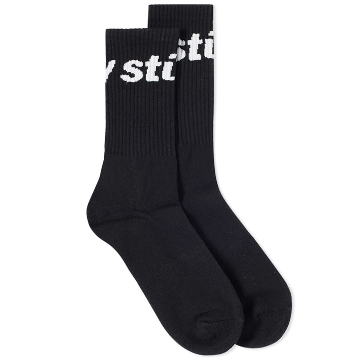 Photo: Stussy Jacquard Logo Sock Black