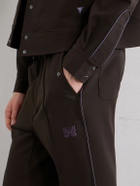 Needles - Piping Cowboy Straight-Leg Embroidered Woven Trousers - Brown