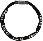 Sacai Black Bicycle Lock Chain