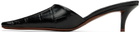 Jil Sander Black Square Toe Mules