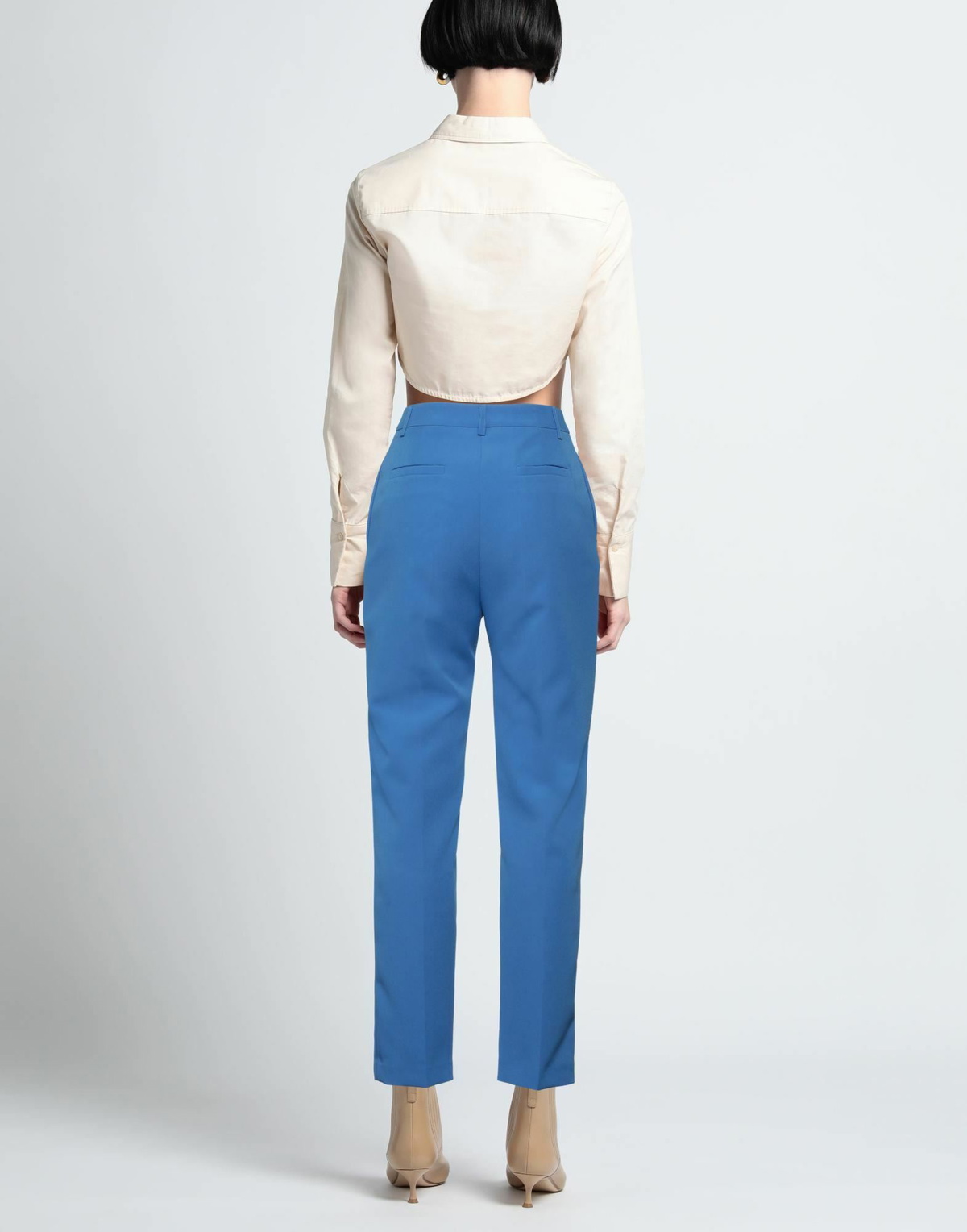 Manila Grace Womens Pants in Blue
