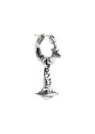 Vivienne Westwood Pauliana orb Single Hoop Earring - Silver - One Size | Sale for Rewards Members