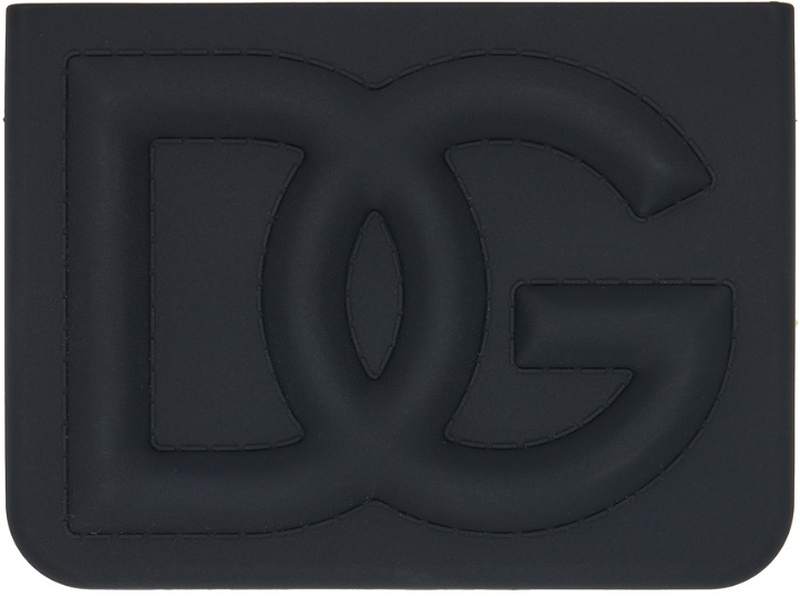 Photo: Dolce & Gabbana Black Embossed Card Holder