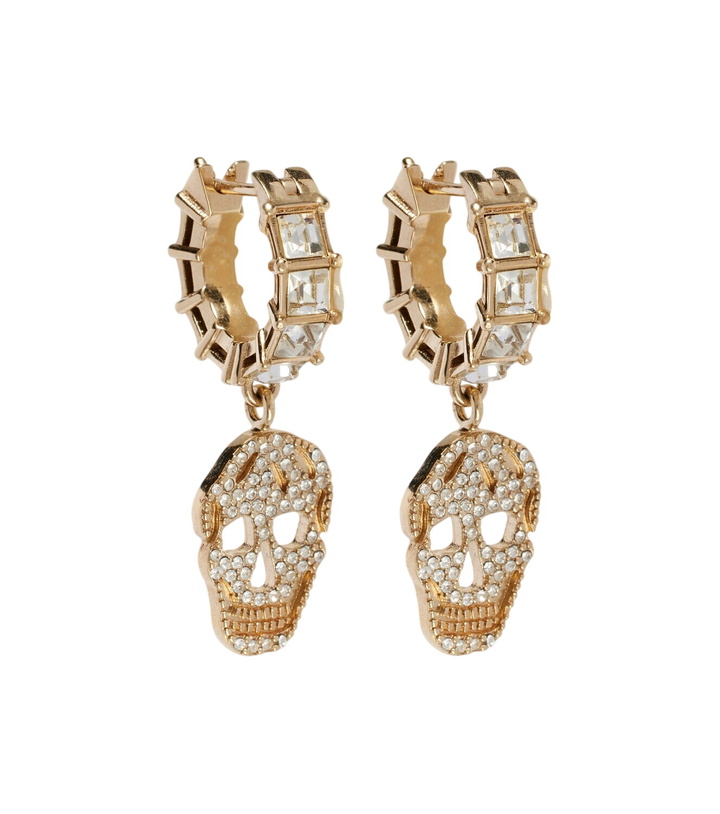 Photo: McQueen Crystal-embellished drop earrings