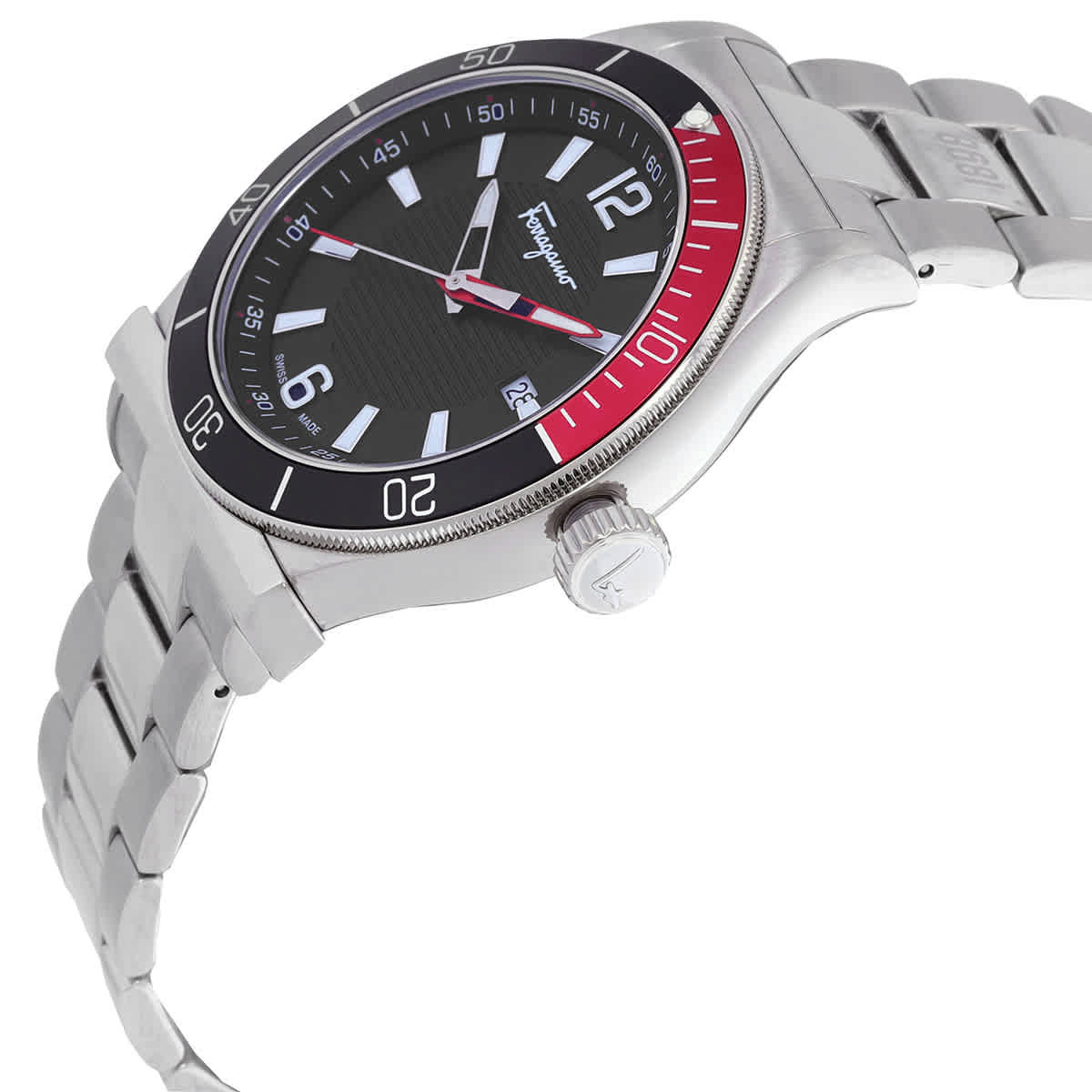 Ferragamo 1898 Sport Quartz Black Dial Mens Watch SFYK00620