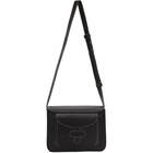 Maison Margiela Black Leather Stitch Messenger Bag