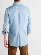 L.E.J - Garment-Dyed Cotton Shirt - Blue