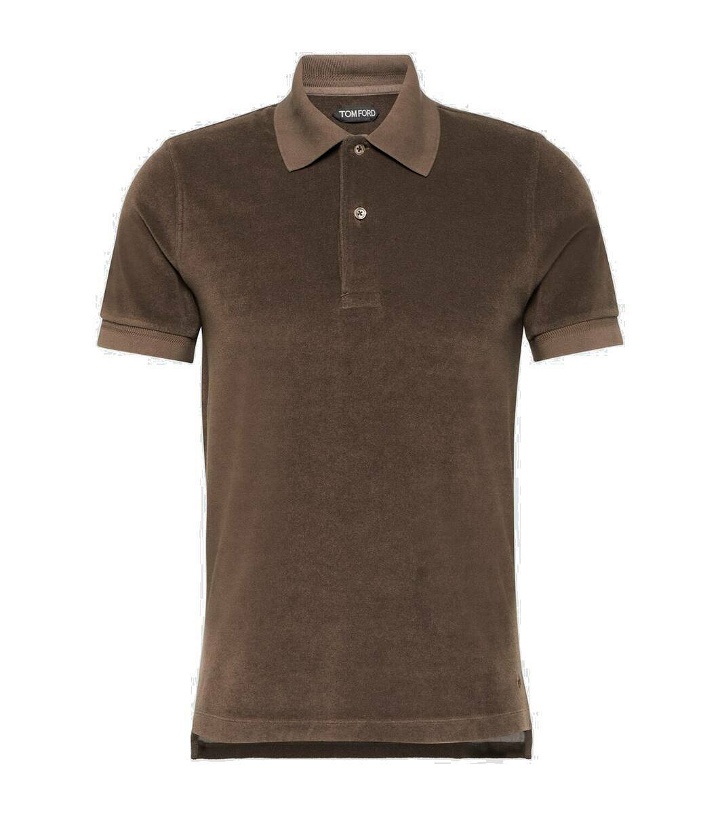 Photo: Tom Ford Towelling cotton-blend polo shirt