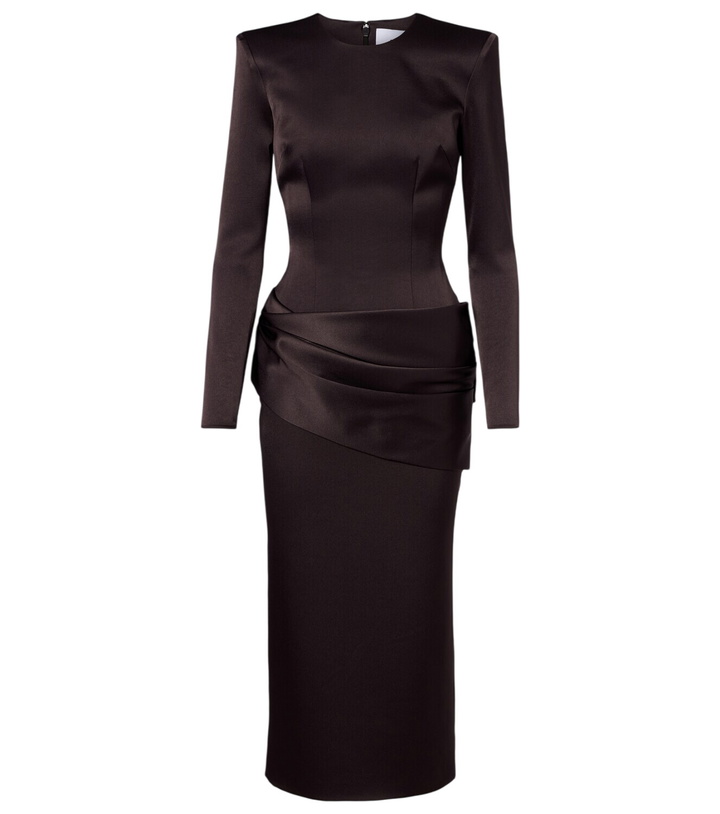 Photo: Alex Perry Draped satin crêpe cocktail dress