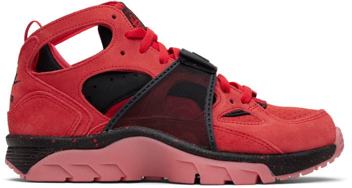 Photo: Nike Red & Black Nike Air Trainer Huarache Sneakers