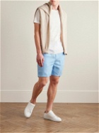Derek Rose - Sydney 1 Straight-Leg Linen Drawstring Shorts - Blue