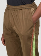 Panelled Track Pants in Brown