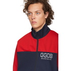 Golden Goose Blue and Red Zip-Up Jacket