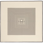TOTEME Beige Centered Monogram Silk Scarf