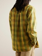 Marni - Checked Brushed-Knit Shirt - Yellow