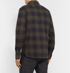 TOM FORD - Slim-Fit Checked Cotton Shirt - Green