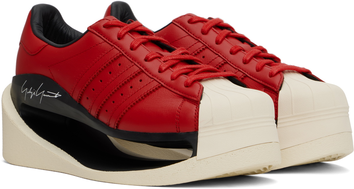 Y-3 Red Gendo Superstar Sneakers Y-3