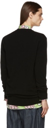 Comme des Garçons Shirt Black Knit Lambswool Crewneck