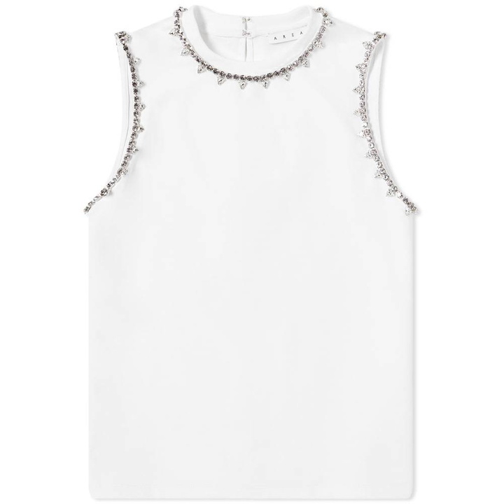 Photo: Area NYC Crystal Trim Muscle Tank Vest