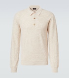 Etro Jacquard wool-blend polo sweater