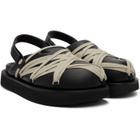 Rick Owens Black Tower Padded Megalace Platform Loafers