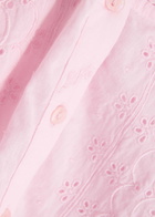 Damson Madder Prim Broderie-anglaise Cotton Blouse Light Pink