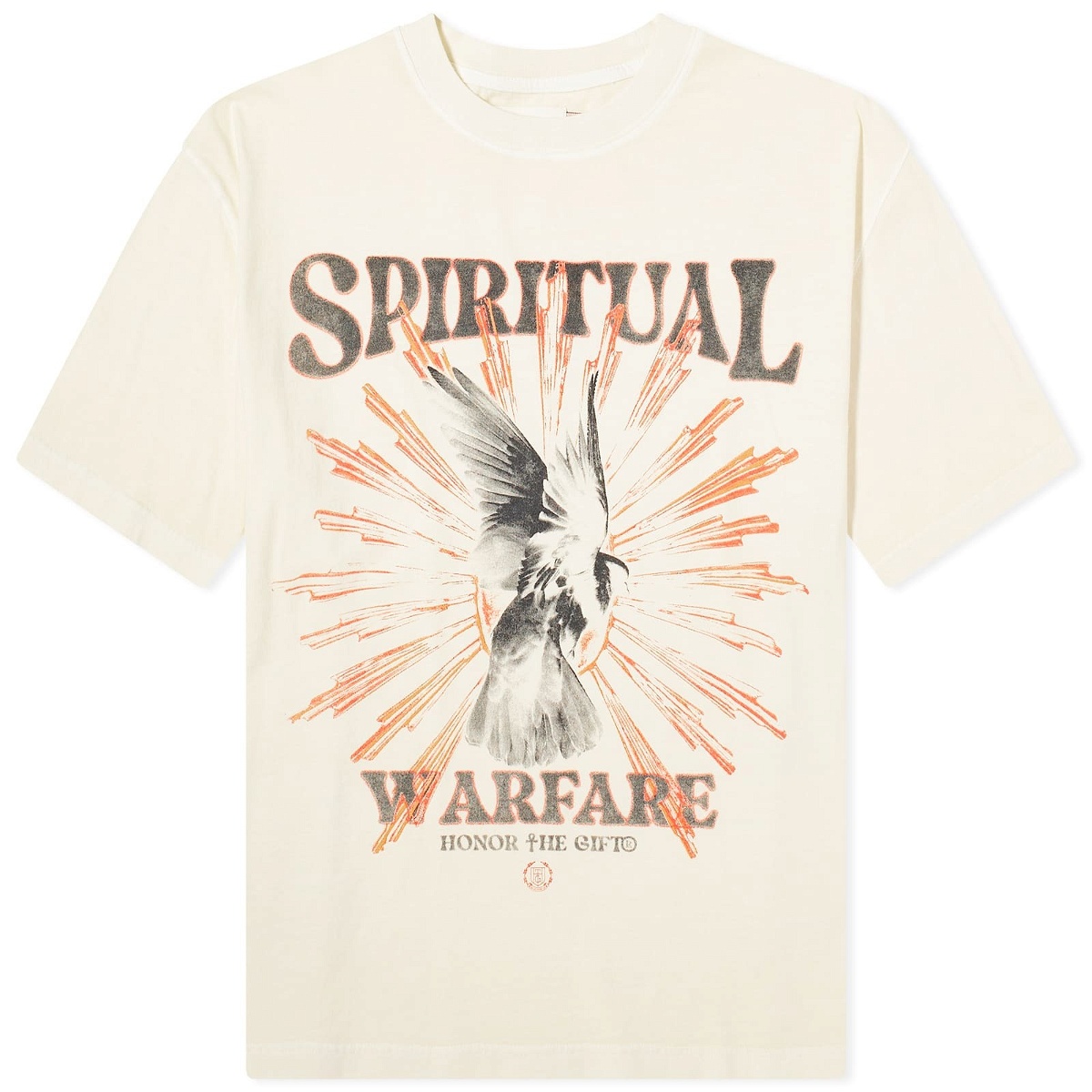Photo: Honor the Gift Men's Spiritual Conflict T-Shirt in Bone