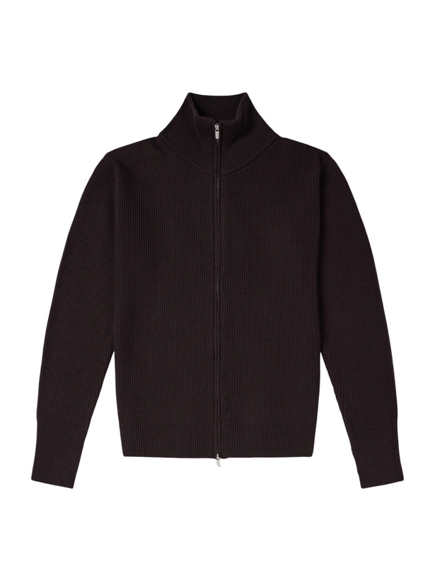 Photo: Barena - Ribbed Virgin Wool Sweater - Brown